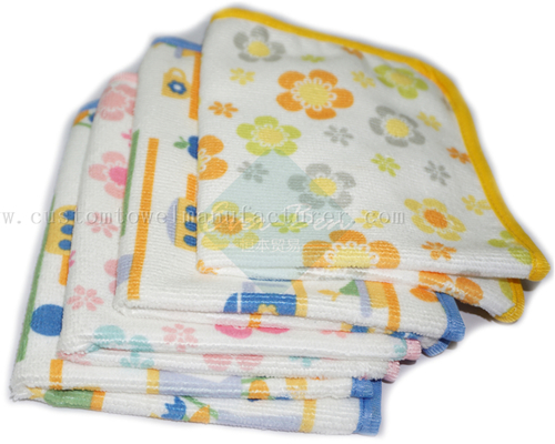 China Bulk Custom Printing microfiber Towel Hand Towel Factory Infant Soft Towels Cloth Supplier